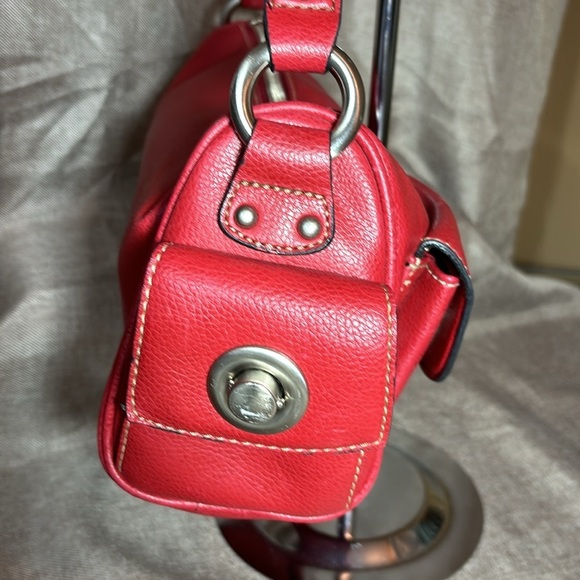 🔥 SALE! MARC JACOBS Red Leather Shoulder Bag Preppy - Picture 7 of 14